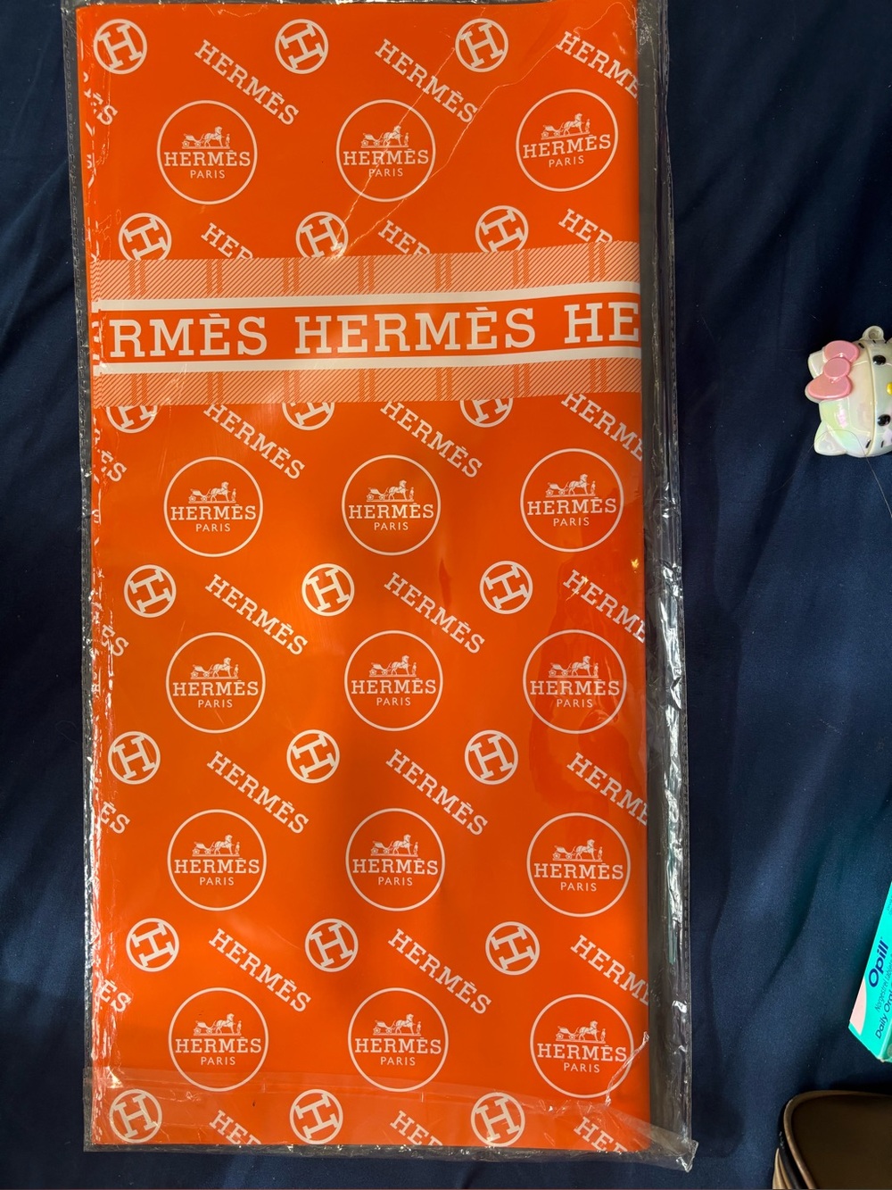 Hermès Orange Logo paper